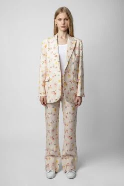 Zadig & Voltaire Vegy Linen Blazer Vanille