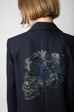 Zadig & Voltaire Viva Strass Jacket Encre -Zadig & Voltaire Clothing WWBL00794 ENCRE 5