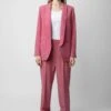Zadig & Voltaire Verdun Jacket Vieux Rose 1 Zadig & Voltaire Verdun Jacket Vieux Rose -Zadig & Voltaire Clothing WWBL00799 VIEUX ROSE 6