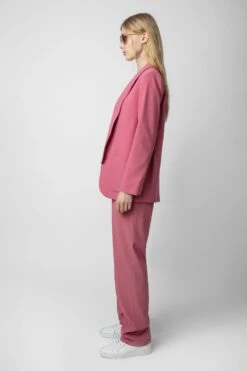 Zadig & Voltaire Verdun Jacket Vieux Rose 9 Zadig & Voltaire Verdun Jacket Vieux Rose -Zadig & Voltaire Clothing WWBL00799 VIEUX ROSE 8