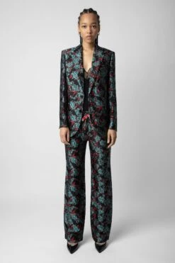 Zadig & Voltaire Vegy Jacquard Blazer Black
