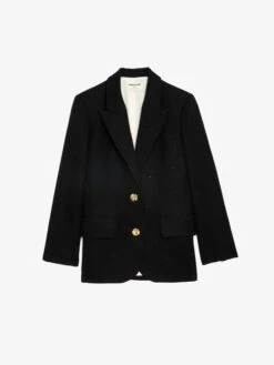 Zadig & Voltaire Vicka Blazer Black -Zadig & Voltaire Clothing WWBL00838 NOIR PACKSHOT 67068539dc8a1