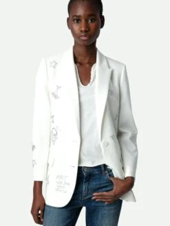 Zadig & Voltaire Viva Diamanté Blazer Judo -Zadig & Voltaire Clothing WWBL00841 JUDO HOVER 1