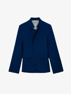 Zadig & Voltaire Very Linen Blazer Deep Sea 11 Zadig & Voltaire Very Linen Blazer Deep Sea -Zadig & Voltaire Clothing WWBL00848 DEEP SEA PACKSHOT