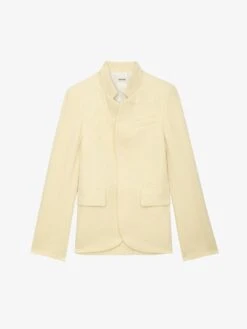 Zadig & Voltaire Very Linen Blazer Cedra -Zadig & Voltaire Clothing WWBL00849 CEDRA PACKSHOT