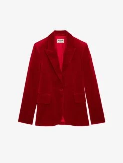 Zadig & Voltaire Vavy Velvet Blazer Velvet 15 Zadig & Voltaire Vavy Velvet Blazer Velvet -Zadig & Voltaire Clothing WWBL00864 VELVET PACKSHOT 6697c596ef3e9