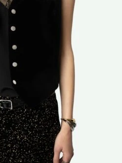 Zadig & Voltaire Velvet Emaux Blazer Black -Zadig & Voltaire Clothing WWBL00865 NOIR HOVER 6704e6ae0906f