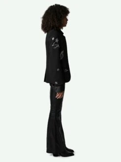 Zadig & Voltaire Very Diamanté Blazer Black -Zadig & Voltaire Clothing WWBL00867 NOIR ADDI 3 6683f33f05113