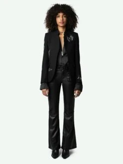 Zadig & Voltaire Very Diamanté Blazer Black