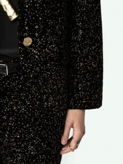 Zadig & Voltaire Velvet Valse Blazer Black -Zadig & Voltaire Clothing WWBL00876 NOIR ADDI 5 6704e4171d471