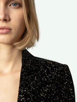 Zadig & Voltaire Velvet Valse Blazer Black -Zadig & Voltaire Clothing WWBL00876 NOIR ADDI 6 6704e3d45f008