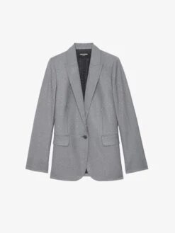 Zadig & Voltaire Valse Blazer Gris Chine -Zadig & Voltaire Clothing WWBL01886 GRIS CHINE PACKSHOT 6763e393de971