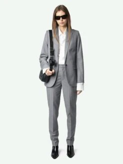 Zadig & Voltaire Valse Blazer Gris Chine