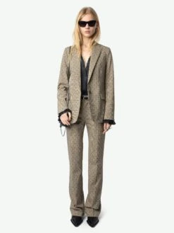 Zadig & Voltaire Valse Blazer Camel -Zadig & Voltaire Clothing WWBL01890 CAMEL ADDI 2 67234f71e7012