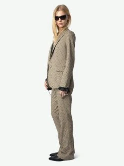 Zadig & Voltaire Valse Blazer Camel -Zadig & Voltaire Clothing WWBL01890 CAMEL ADDI 4 67235244c2c74