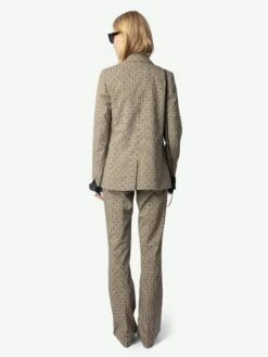 Zadig & Voltaire Valse Blazer Camel -Zadig & Voltaire Clothing WWBL01890 CAMEL BACK 67235263bfbf3