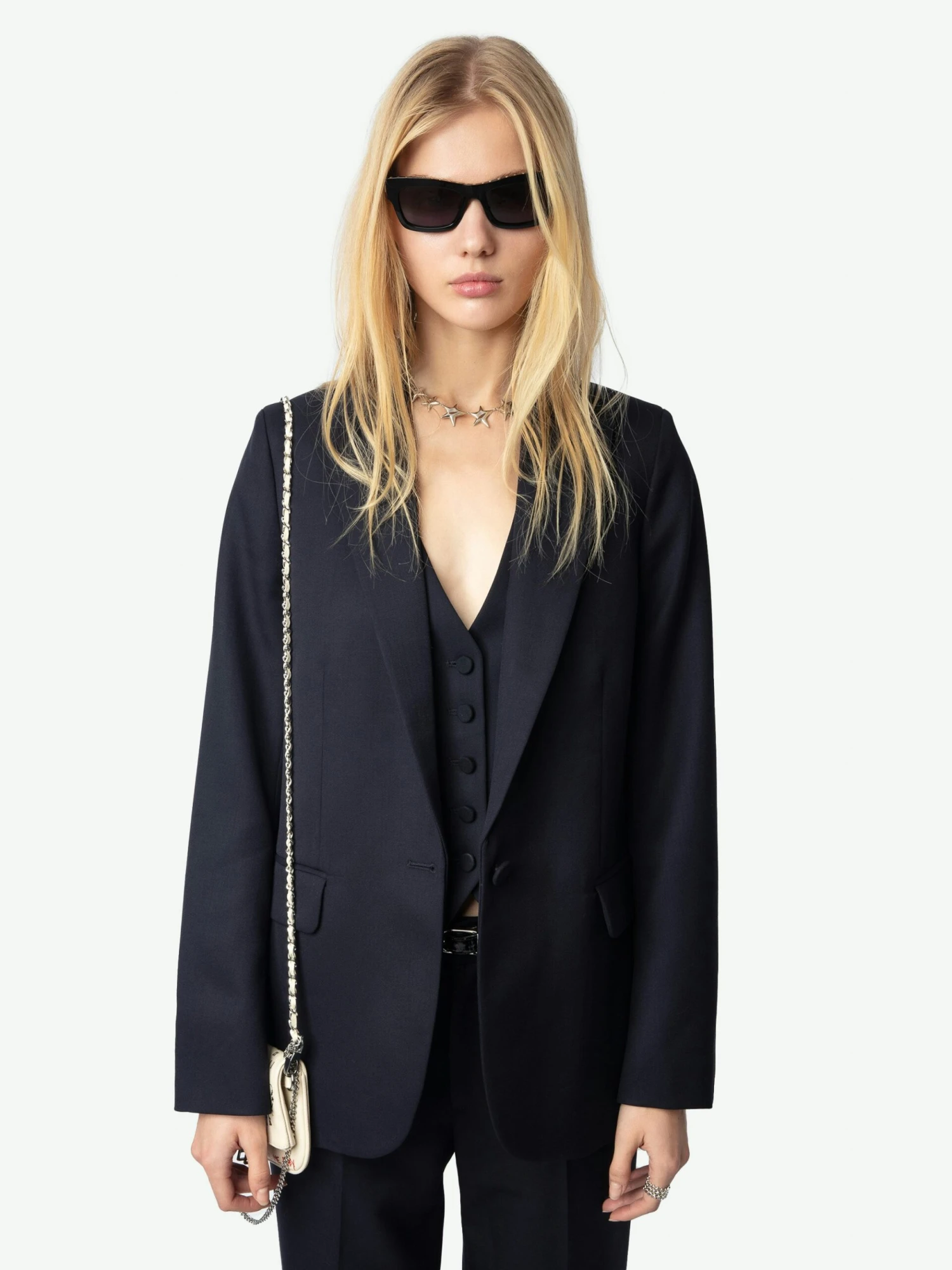 Zadig & Voltaire Valse Wool Blazer Encre 4 Zadig & Voltaire Valse Wool Blazer Encre - Image 2