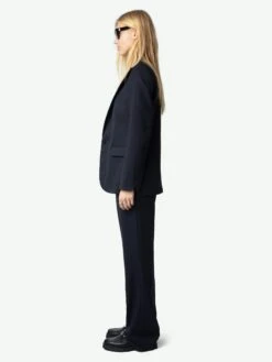 Zadig & Voltaire Valse Wool Blazer Encre 10 Zadig & Voltaire Valse Wool Blazer Encre -Zadig & Voltaire Clothing WWBL01919 ENCRE ADDI 2 6723508a64e84