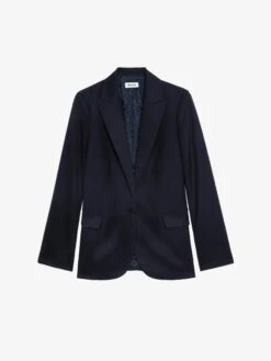 Zadig & Voltaire Valse Wool Blazer Encre 13 Zadig & Voltaire Valse Wool Blazer Encre -Zadig & Voltaire Clothing WWBL01919 ENCRE PACKSHOT 6728b407bb303