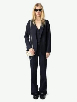 Zadig & Voltaire Valse Wool Blazer Encre