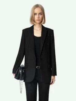 Zadig & Voltaire Viva Strass Star Blazer Black 13 Zadig & Voltaire Viva Strass Star Blazer Black -Zadig & Voltaire Clothing WWBL01922 BLACK ADDI 1 66fd17740143f