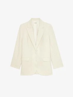 Zadig & Voltaire Viva Structured Blazer Vanille 15 Zadig & Voltaire Viva Structured Blazer Vanille -Zadig & Voltaire Clothing WWBL01927 VANILLE PACKSHOT 67c04ea5e22bc