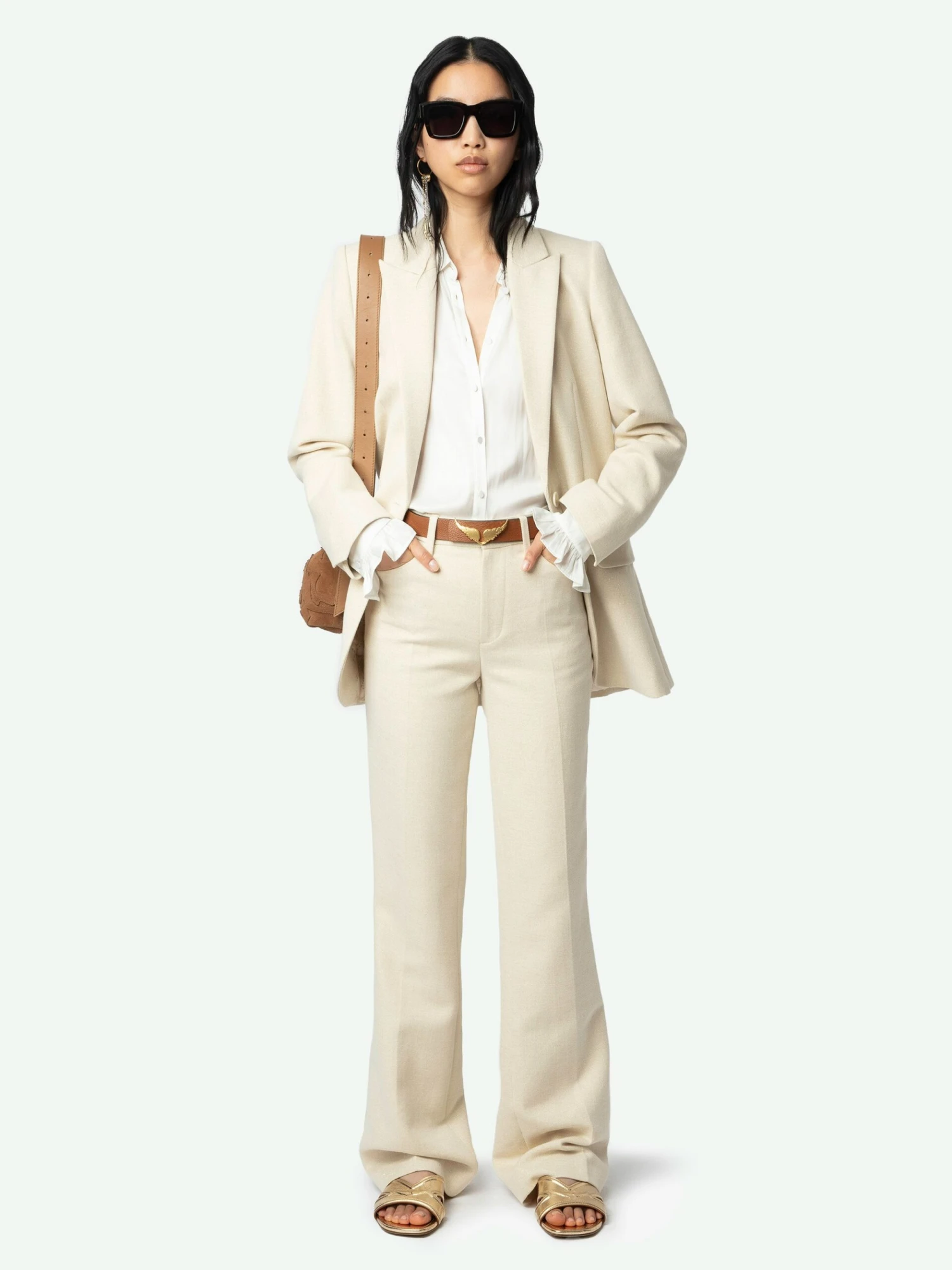 Zadig & Voltaire Viva Structured Blazer Vanille 3 Zadig & Voltaire Viva Structured Blazer Vanille