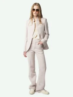 Zadig & Voltaire Very Women's Pink Blazer Lilas -Zadig & Voltaire Clothing WWBL01930 LILAS ADDI 1 67a9e1ea723b9