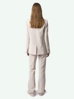 Zadig & Voltaire Very Women's Pink Blazer Lilas -Zadig & Voltaire Clothing WWBL01930 LILAS BACK 67a9e326176c0