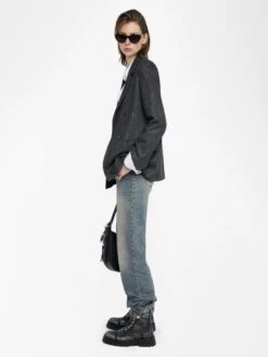 Zadig & Voltaire Vaska Blazer Anthracite 11 Zadig & Voltaire Vaska Blazer Anthracite -Zadig & Voltaire Clothing WWBL01942 ANTHRACITE ADDI 1 6877c2f8acd9d