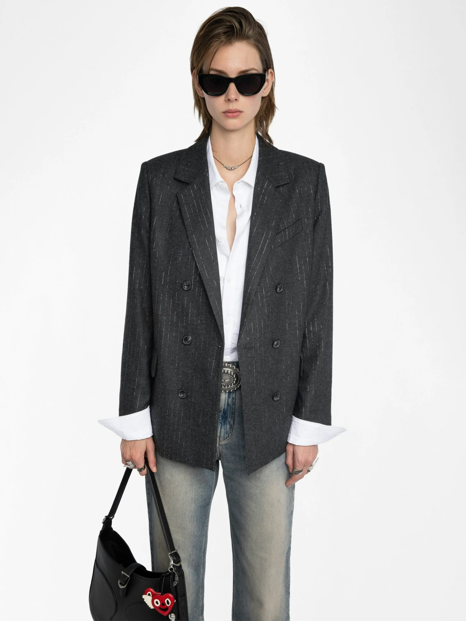 Zadig & Voltaire Vaska Blazer Anthracite 7 Zadig & Voltaire Vaska Blazer Anthracite - Image 5