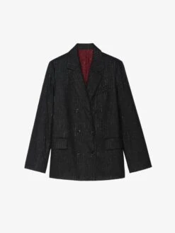 Zadig & Voltaire Vaska Blazer Anthracite 14 Zadig & Voltaire Vaska Blazer Anthracite -Zadig & Voltaire Clothing WWBL01942 ANTHRACITE PACKSHOT 687df3b5550ae