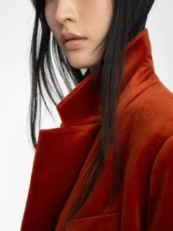 Zadig & Voltaire Vaska Velvet Blazer Burn -Zadig & Voltaire Clothing WWBL01943 BURN ADDI 5 685d22734a88f