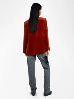 Zadig & Voltaire Vaska Velvet Blazer Burn -Zadig & Voltaire Clothing WWBL01943 BURN BACK 685d2422cf41e