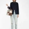 Zadig & Voltaire Verysa Navy Asymmetrical Blazer Encre -Zadig & Voltaire Clothing WWBL01944 ENCRE SHOOTING 6849a401d54f6