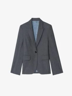Zadig & Voltaire Vavy Blazer Gris Chine -Zadig & Voltaire Clothing WWBL01946 GRIS CHINE PACKSHOT 6836c9f85179b