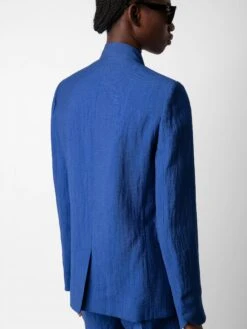 Zadig & Voltaire Please Linen Shorts Deep Sea -Zadig & Voltaire Clothing WWBS00132 DEEP SEA ADDI 1