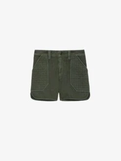 Zadig & Voltaire Sei Shorts Kaki -Zadig & Voltaire Clothing WWBS00133 KAKI PACKSHOT