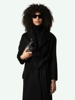 Zadig & Voltaire Meli Coat Black -Zadig & Voltaire Clothing WWCO00214 NOIR ADDI 2 667ed700e1788