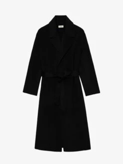 Zadig & Voltaire Meli Coat Black -Zadig & Voltaire Clothing WWCO00214 NOIR PACKSHOT 668bb19a52b94