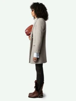 Zadig & Voltaire Marco Coat Latte -Zadig & Voltaire Clothing WWCO00219 LATTE ADDI 2 6683f38bb4df3