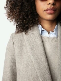 Zadig & Voltaire Marco Coat Latte -Zadig & Voltaire Clothing WWCO00219 LATTE HOVER 6683f318004fd