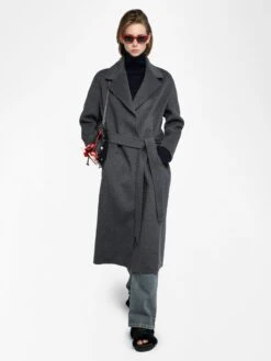 Zadig & Voltaire Meli Coat Anthracite -Zadig & Voltaire Clothing WWCO01237 ANTHRACITE ADDI 1 687df5cf7f3c4