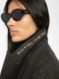 Zadig & Voltaire Miew Coat Dark Chocolate -Zadig & Voltaire Clothing WWCO01240 DARK CHOCOLATE ADDI 2 686b8558ea773