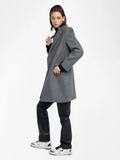 Zadig & Voltaire Miewl Coat Gris Chine -Zadig & Voltaire Clothing WWCO01241 GRIS CHINE ADDI 2 6877c2cf84541