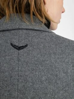 Zadig & Voltaire Miewl Coat Gris Chine -Zadig & Voltaire Clothing WWCO01241 GRIS CHINE HOVER 6877c2ff392d1