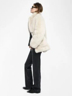 Zadig & Voltaire Fleur Coat Ecru -Zadig & Voltaire Clothing WWCO01242 ECRU ADDI 2 687df5efadebe