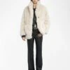 Zadig & Voltaire Fleur Coat Ecru -Zadig & Voltaire Clothing WWCO01242 ECRU SHOOTING 687df5df10de9