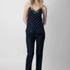 Zadig & Voltaire Christy Polka Wings Camisole Marine