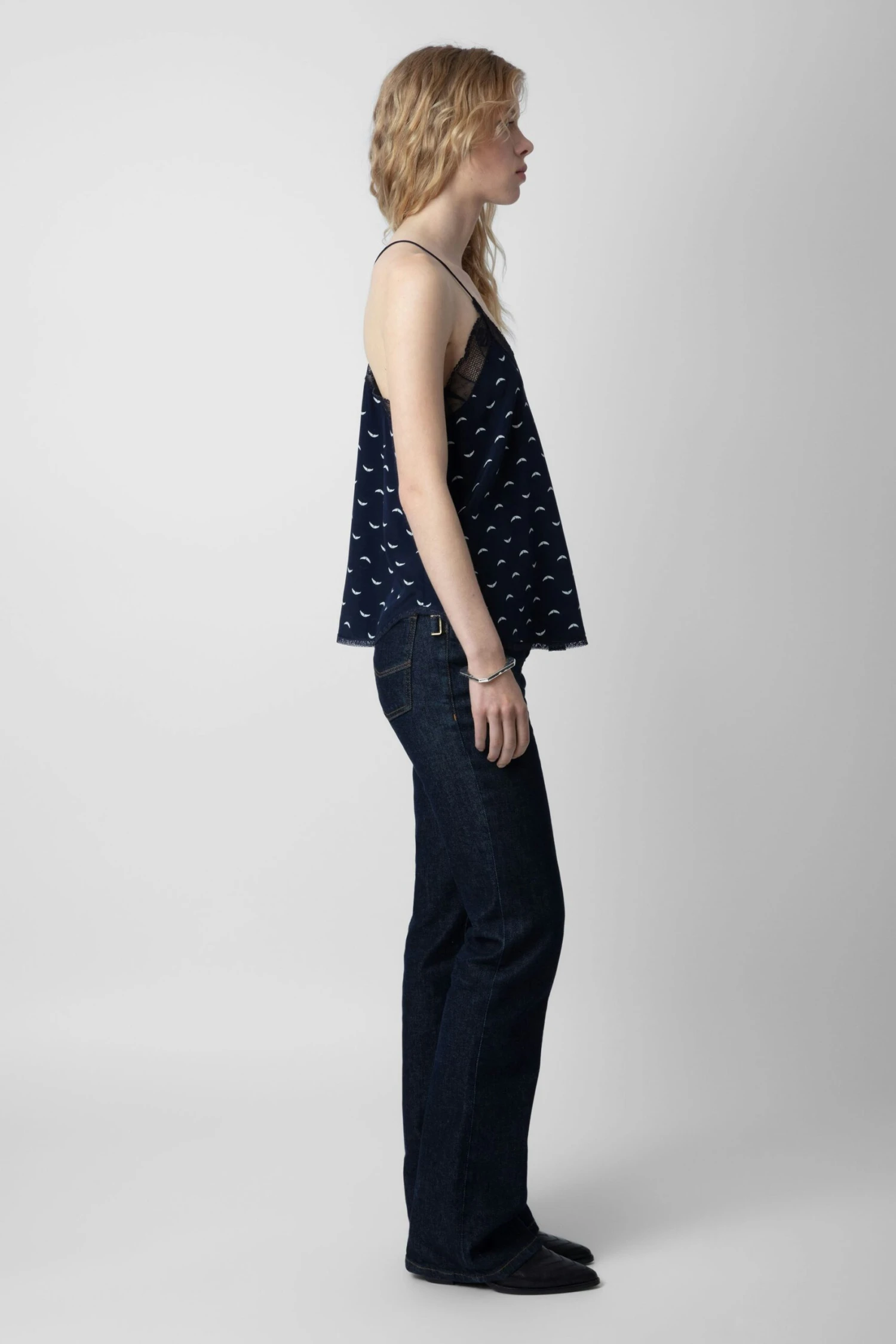 Zadig & Voltaire Christy Polka Wings Camisole Marine 5 Zadig & Voltaire Christy Polka Wings Camisole Marine - Image 3